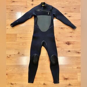 Men's 2024 Xcel Drylock 4/3 Chest Zip Wetsuit Black Size Medium